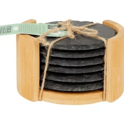 Rösle Absolu Chic Onderzetters Met Bamboe Houder^ Keukengerei