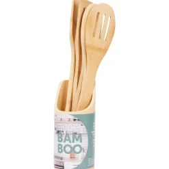Rösle Bamboe Keukengerei-Set In Houder^ Keukengerei