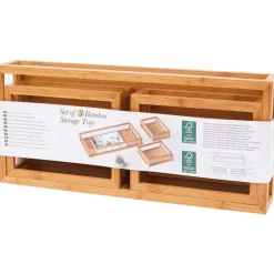 Merk Bamboe Opbergbakjes^ Woonaccessoires