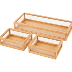 Merk Bamboe Opbergbakjes^ Woonaccessoires