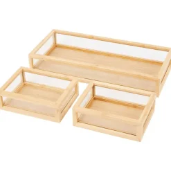Merk Bamboe Opbergbakjes^ Woonaccessoires