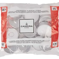 Candra Maxi-Theelichten Wit^ Kaarsen