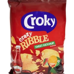 Croky Crazy Ribble Chips Sweet Ketchup^ Chips