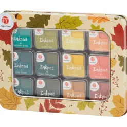 Office Essentials D Cotime Stempelkussens In Blik^ Kaarten