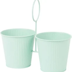 Merk Home Accents Duo Bloempot In Houder^ Bloempotten