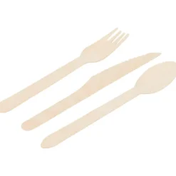 Merk Houten Bestekset^ Feestartikelen