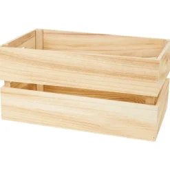 Merk Houten Krat Groot^ Woonaccessoires