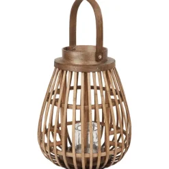 Merk Houten Lantaarn^ Kaarsenhouders