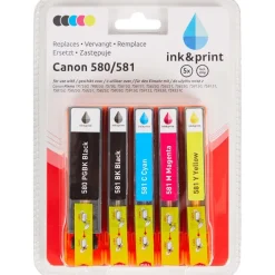 Merk Ink & Print Inktcartridges Canon 580/581^ Inktcartridges