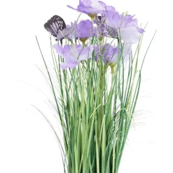 Merk Kunstgrashalm Met Bloemen En Vlinders^ Kunstplanten & -Bloemen