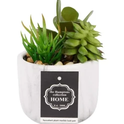 Merk Kunstvetplant In Marmerlook Pot^ Kunstplanten & -Bloemen