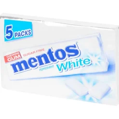 Mentos White Kauwgom Peppermint^ Drop & Snoep
