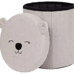 Merk Opvouwbare Opbergpoef Teddy^ Woonaccessoires