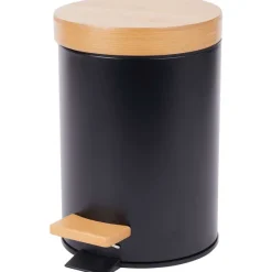 Froyak Pedaalemmer Met Bamboe^ Prullenbakken