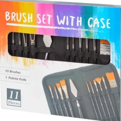 Van Bleiswijck Penseelset Met Etui^ Schilderen