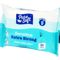 Pure Soft Sensitive Vochtig Toiletpapier Bio-Flush^ Lichaamsverzorging
