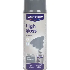 Spectrum Hoogglans Spuitverf Antraciet^ Verf