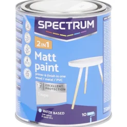 Spectrum 2-In-1 Matte Verf Taupe^ Verf
