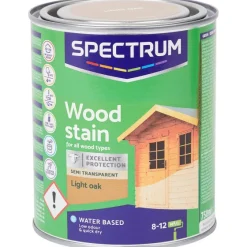 Spectrum Semi-Transparante Houtbeits Licht Eiken^ Verf
