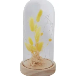 Merk Stolp Met Droogbloemen En Licht^ Woonaccessoires