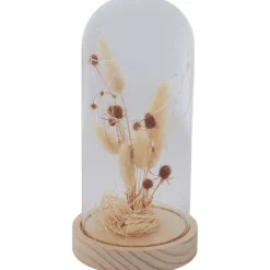 Merk Stolp Met Droogbloemen En Licht^ Woonaccessoires