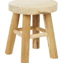 Merk Teakhouten Krukje^ Woonaccessoires