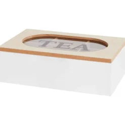 Merk Theebox Met Tekst^ Woonaccessoires