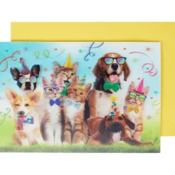 Office Essentials Wenskaart Lenticulair Met Dieren^ Kaarten